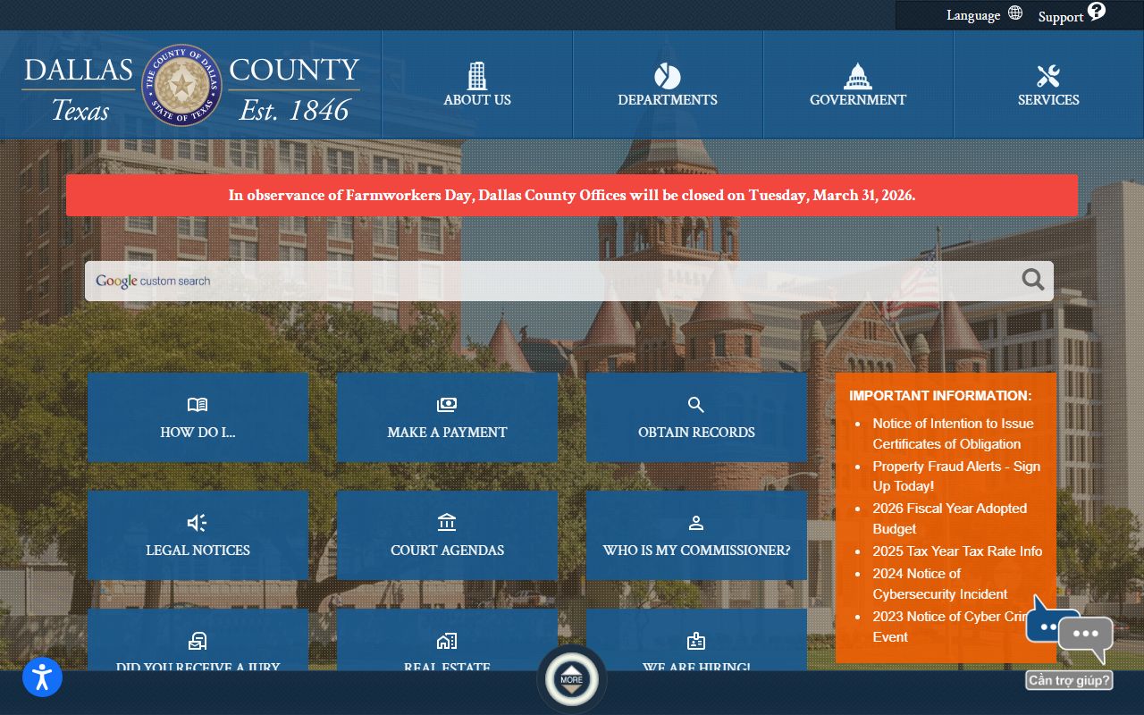 Dallas County Texas genealogy records portal