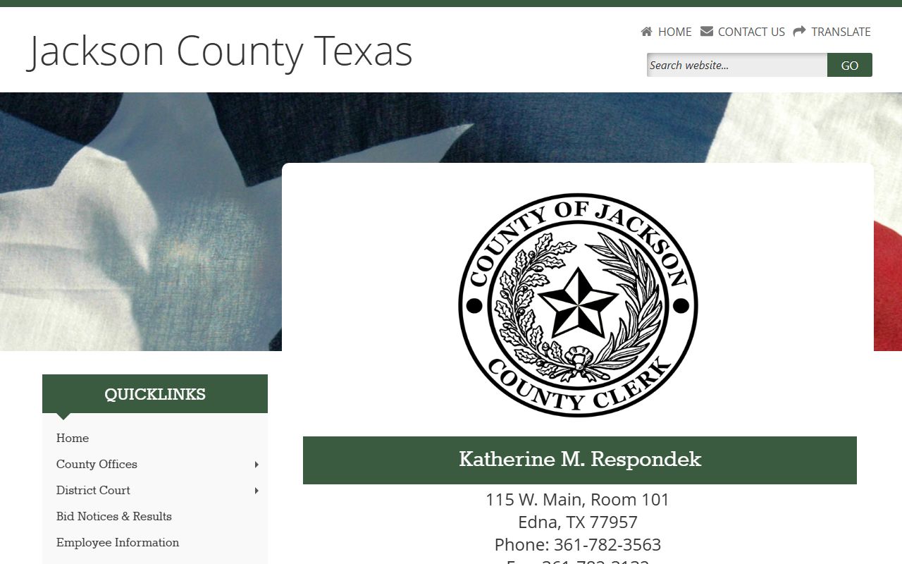 Jackson County genealogy records - County Clerk